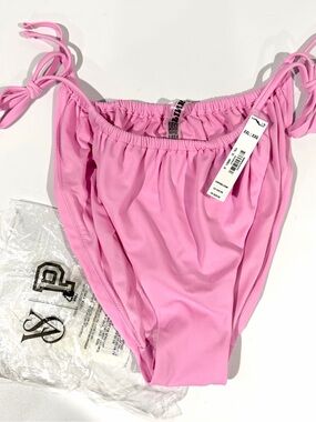 New w Tag Victorias Secret PINK Pink String Bikini Swimsuit Bottom Plus Size XXL